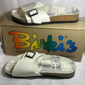 New Birkenstock Birki's US Women's 6.5 Catalina sandals in White Patent